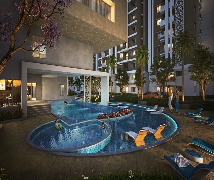 Lokhandwala Minerva Mahalaxmi luxury swimming pool